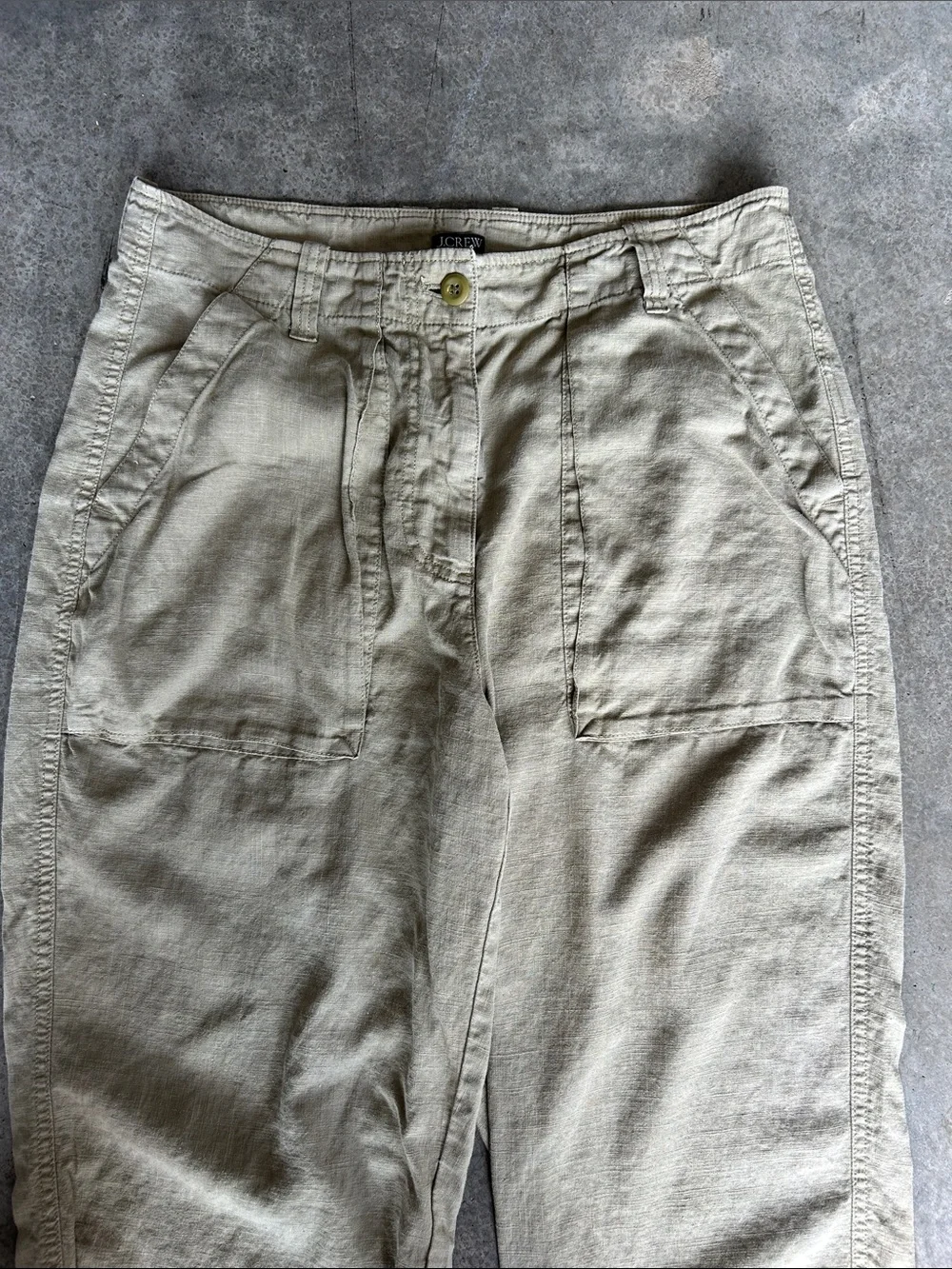 J. Crew Light Khaki Cargo Jogger Pants